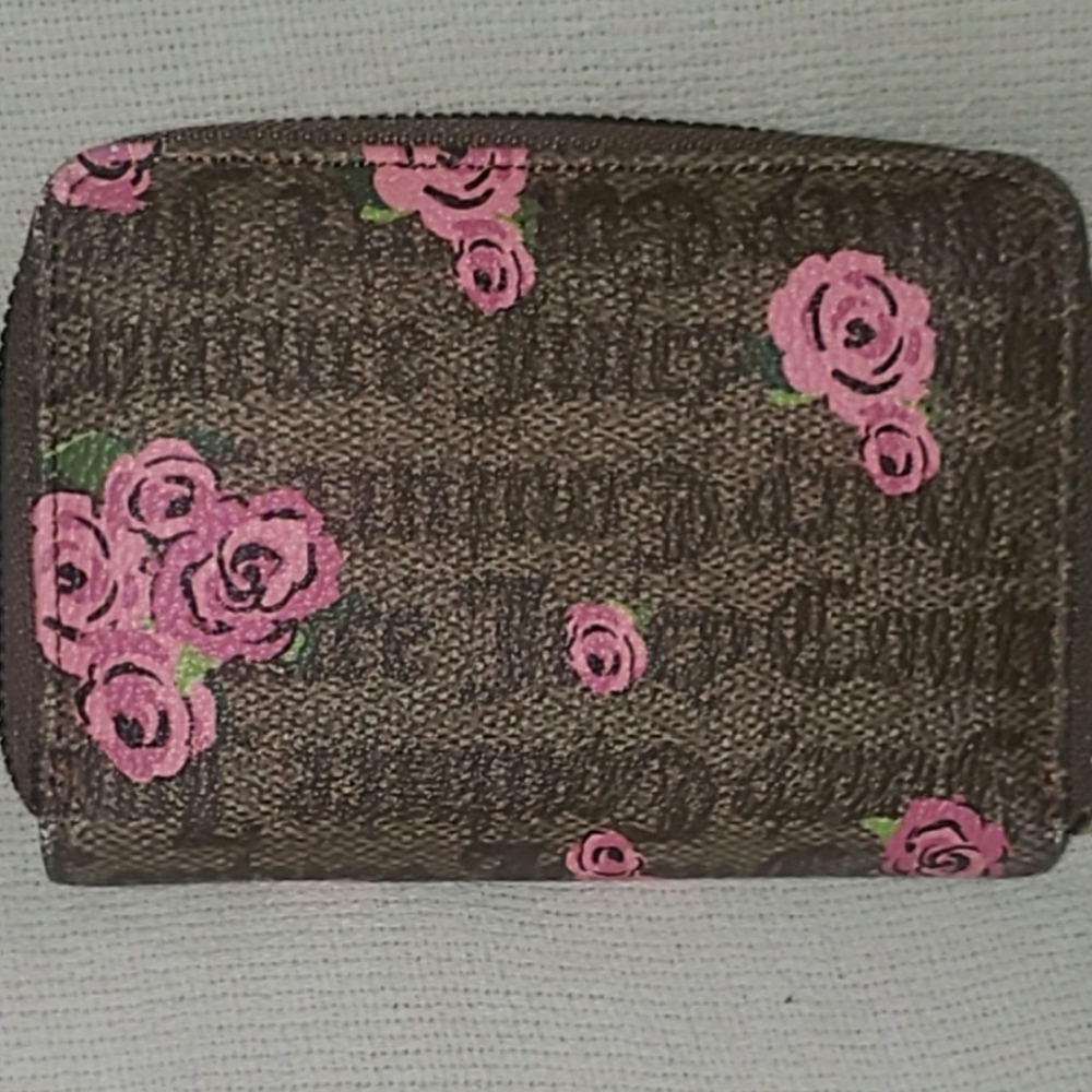 Juicy Couture floral logo zip around credit card wallet - Picture 3 of 5